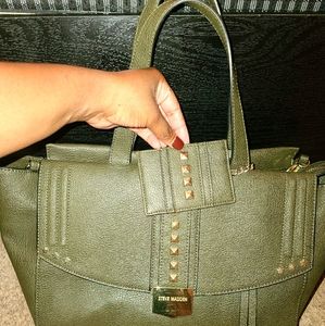 Steven madden hunter green purse